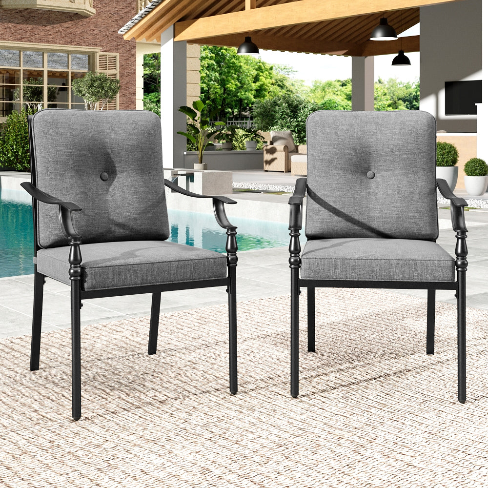 Vintage American Patio Dining Fixed & Swivel Chairs