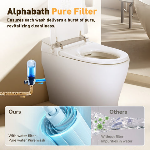 TSUNAMI FLUSH One Piece Smart Bidet Toilet With Unique Health Care Wash Mode