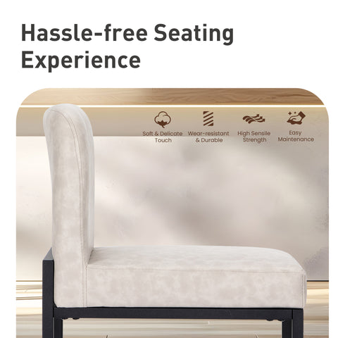 24 Inch Counter Height PU Leather Bar Stool with Backrest