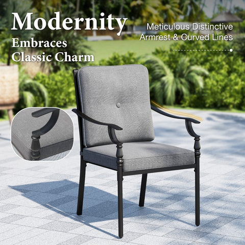 Vintage American Patio Dining Fixed & Swivel Chairs