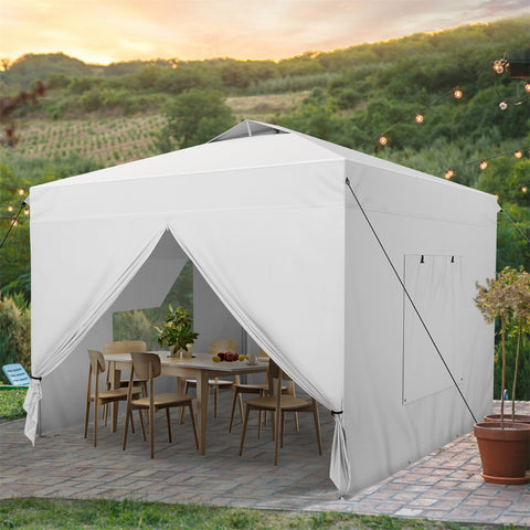 10'x10' Pop-up Tent with Vents Top for Camping Party and Barbecue
