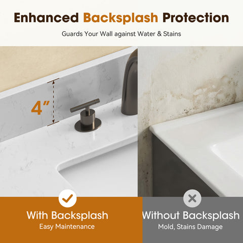 Alphabath 72 Inch Double Sink Bathroom Vanity