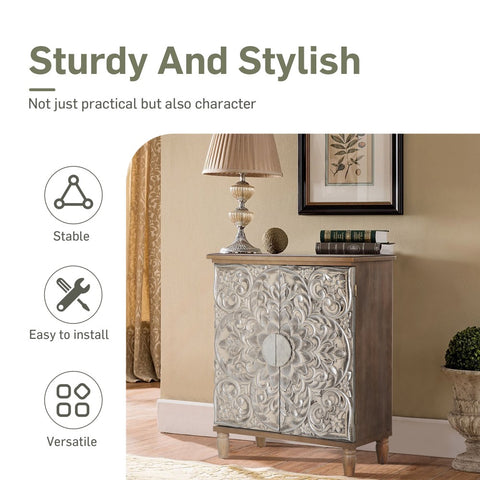 Vintage & Luxury Accent Storage Cabinet