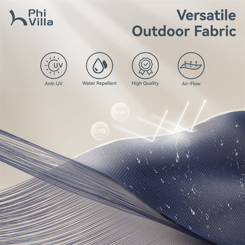13ft Large Double-Sided Patio Umbrella with Solar Powered LED Lights