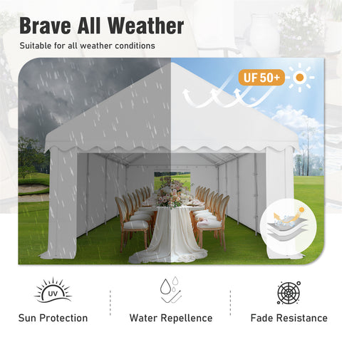 Party Tent Outdoor Gazebo Wedding Canopy with Multi-purpose