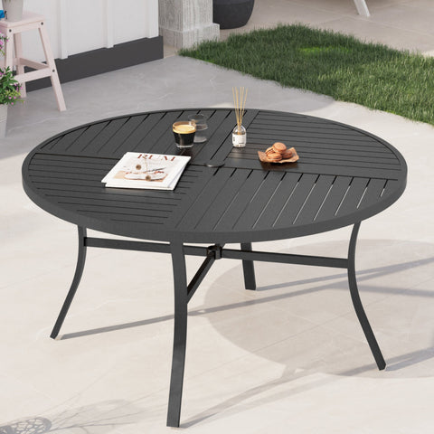 42" & 54" Geometric Stamped Patio Dining Round  Table