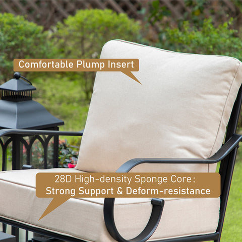 American Style Elegant Back Pattern Patio Sofa Set