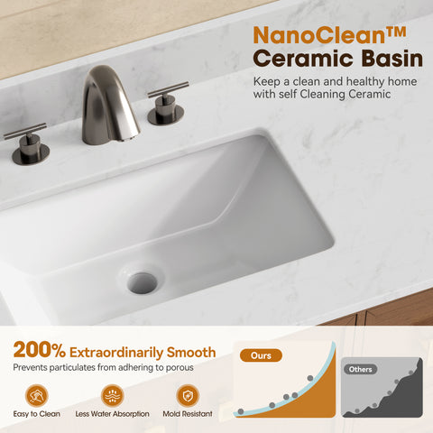 Alphabath 72 Inch Double Sink Bathroom Vanity