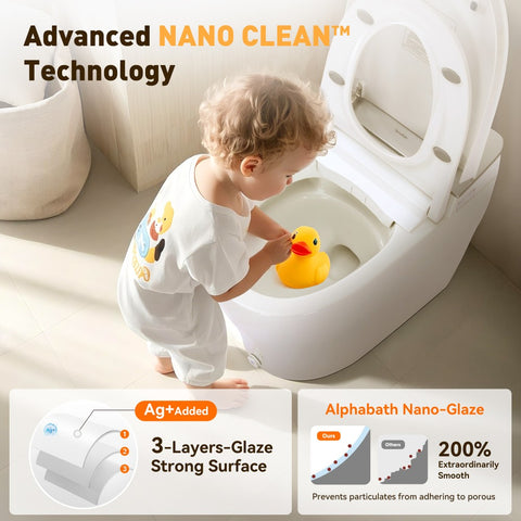TSUNAMI FLUSH One Piece Smart Bidet Toilet With Unique Health Care Wash Mode