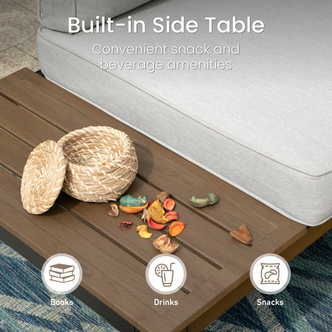 6-Piece Modular Outdoor Sofa Set with Cushions