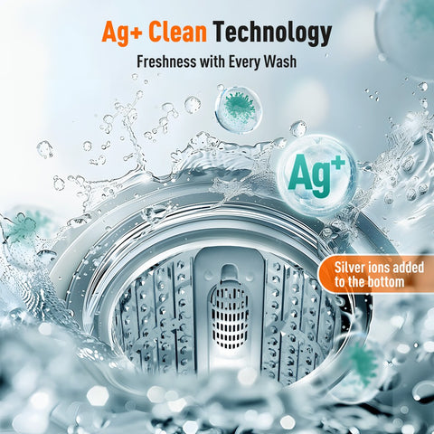 Portable Full-Automatic Washing Machine for Apartments, Dorms and RVs