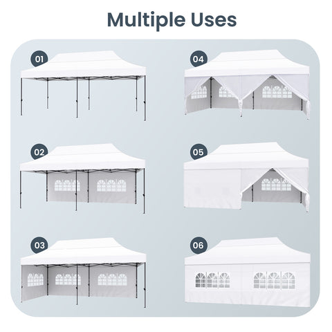 Party Tent Outdoor Gazebo Wedding Canopy with Multi-purpose
