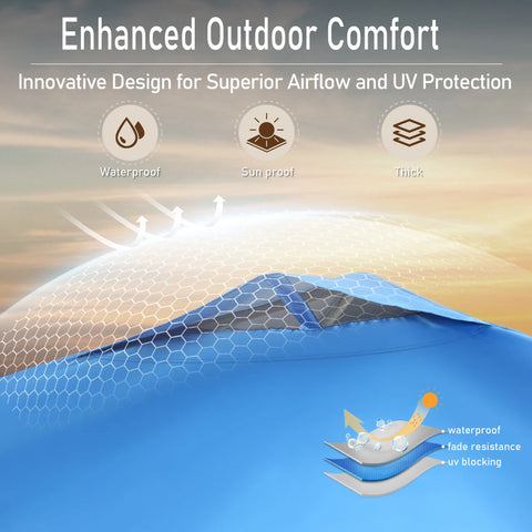 10'x10' Pop-up Canopy Tent with 3 Adjustable Height and Roller Bag