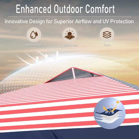10'x10' Pop-up Tent with Vents Top for Camping Party and Barbecue