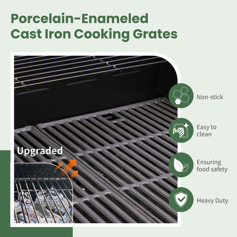 4-Burner Propane BBQ Grill with Side Burner for Outdoor Cooking
