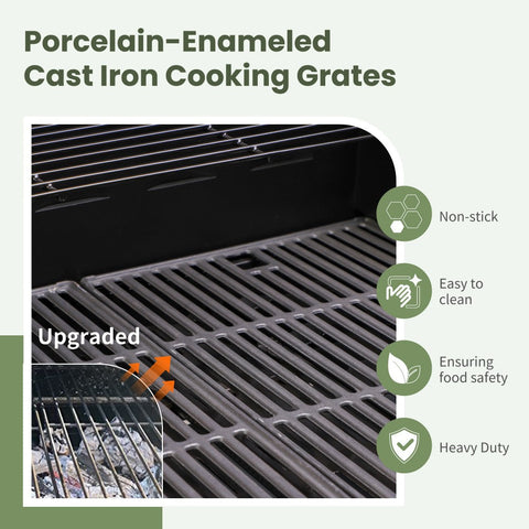 4-Burner Propane BBQ Grill with Side Burner for Outdoor Cooking