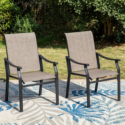Fixed & Swivel Ergo Sling Patio Chairs