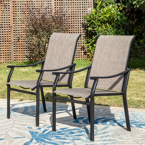 Fixed & Swivel Ergo Sling Patio Chairs