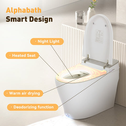 TSUNAMI FLUSH One Piece Smart Bidet Toilet With Unique Health Care Wash Mode
