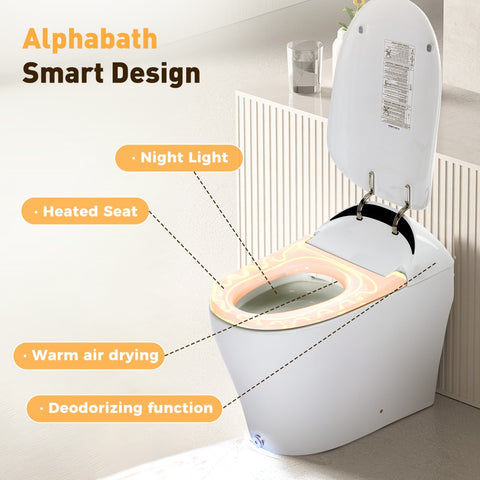 TSUNAMI FLUSH One Piece Smart Bidet Toilet With Unique Health Care Wash Mode