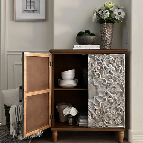 Vintage & Luxury Accent Storage Cabinet