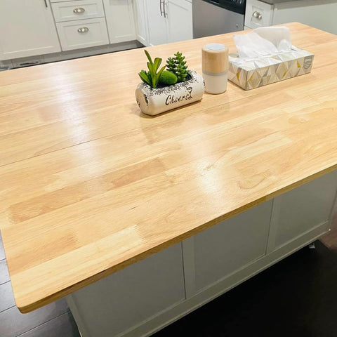 PHI VILLA Rolling Kitchen Island Cart with Drop-Leaf and Storage Features