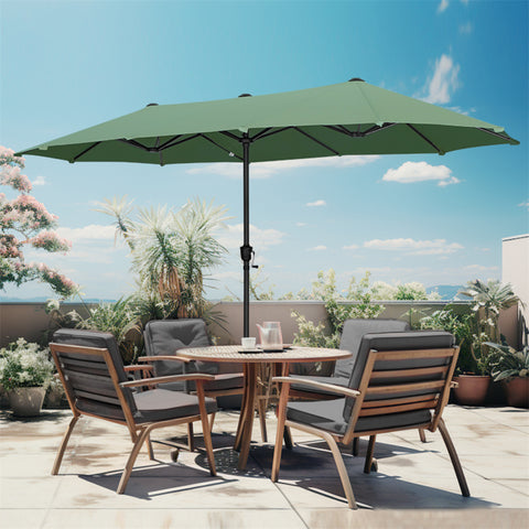 13ft Large Double-Sided Outdoor Patio Umbrella