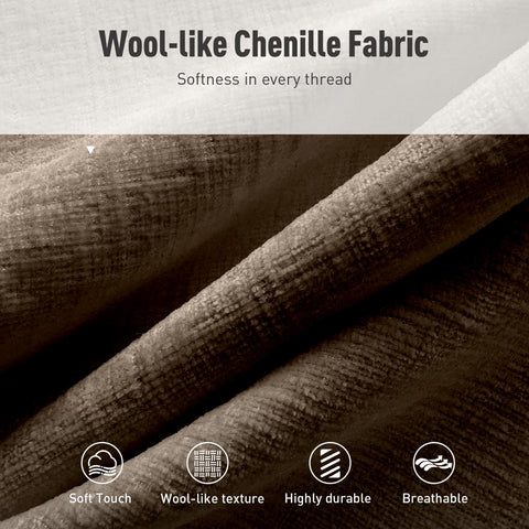 Cloud-Like Chenille Living Room Sofa Couch