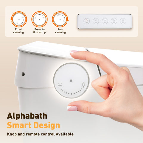 TSUNAMI FLUSH One Piece Smart Bidet Toilet With Unique Health Care Wash Mode