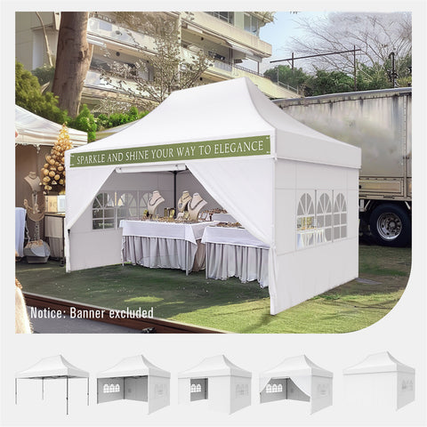 Party Tent Outdoor Gazebo Wedding Canopy with Multi-purpose