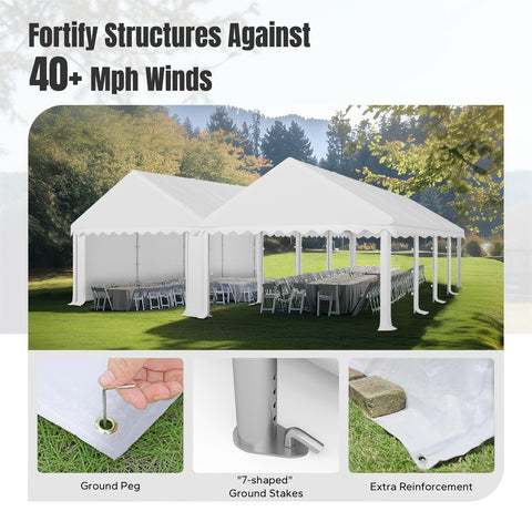 Party Tent Outdoor Gazebo Wedding Canopy with Multi-purpose