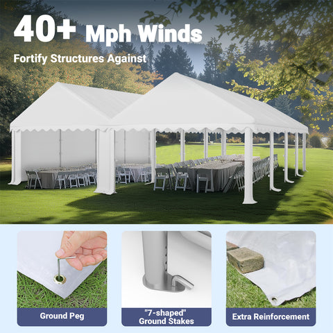 Party Tent Outdoor Gazebo Wedding Canopy with Multi-purpose