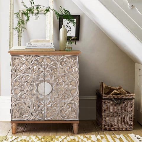 Vintage & Luxury Accent Storage Cabinet
