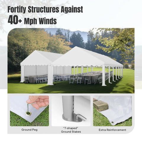 Party Tent Outdoor Gazebo Wedding Canopy with Multi-purpose