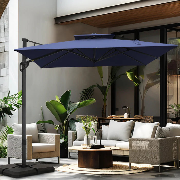 Shop now for a Cantilever Umbrella designed to enhance your outdoor lounging experience!