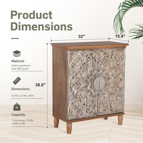 Vintage & Luxury Accent Storage Cabinet