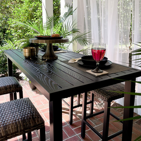 Phi Villa 5 Piece Bar Height Dining Set