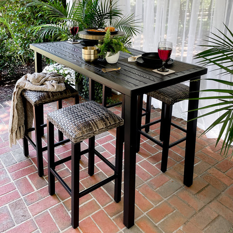 Phi Villa 5 Piece Bar Height Dining Set
