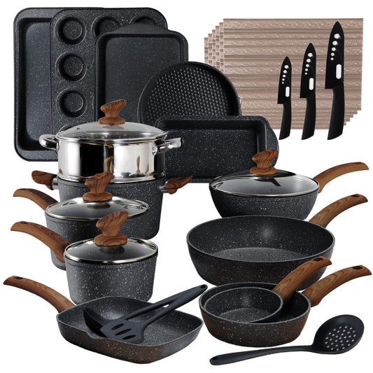 Shop our premium pots and pans set, a must-have cookware set.