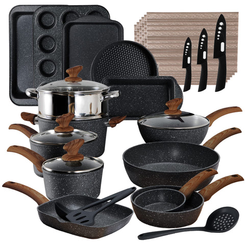 Shop our premium pots and pans set, a must-have cookware set.