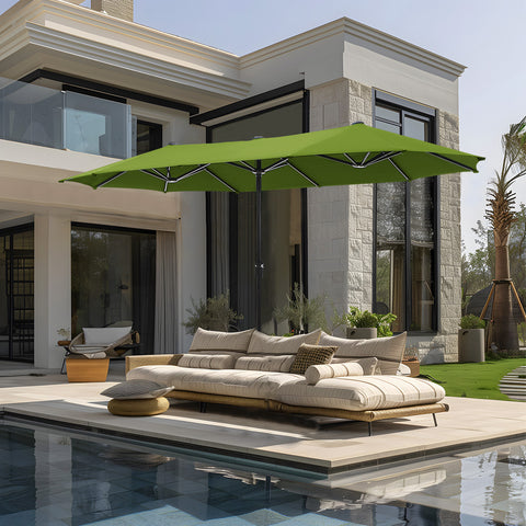 13ft Large Double-Sided Outdoor Patio Umbrella