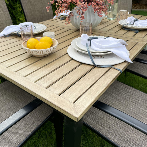Wood-grain Patio Dining Table