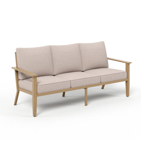 3 Seat Patio Outdoor Furniture Set Wooden-like Conversation Set