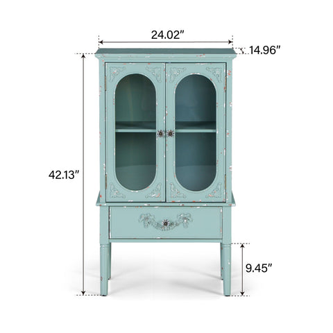 Mint Green Antique Sideboard