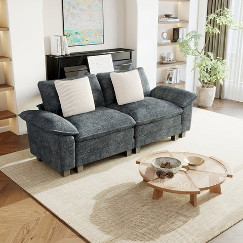 Cloud-Like Chenille Living Room Sofa Couch