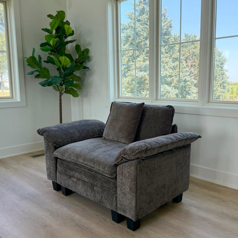 Cloud-Like Chenille Living Room Sofa Couch