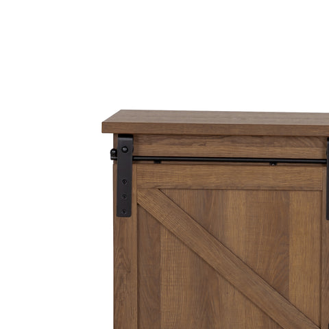Farmhouse Sideboard with Sliding Barn Door