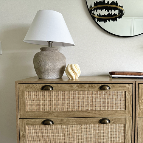 Natural Rattan Storage Cabinet and Chest of Drawers