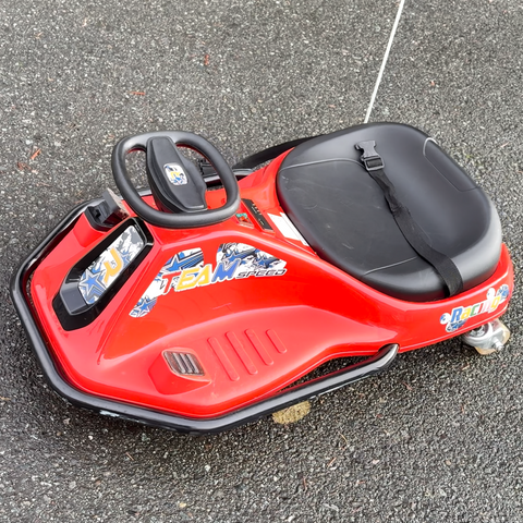 24V Electric Drifting Go-Kart for Kids Ages 3+ with 360 Spin and Upgraded Glowing Wheels