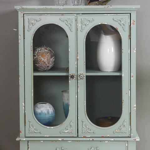 Mint Green Antique Sideboard